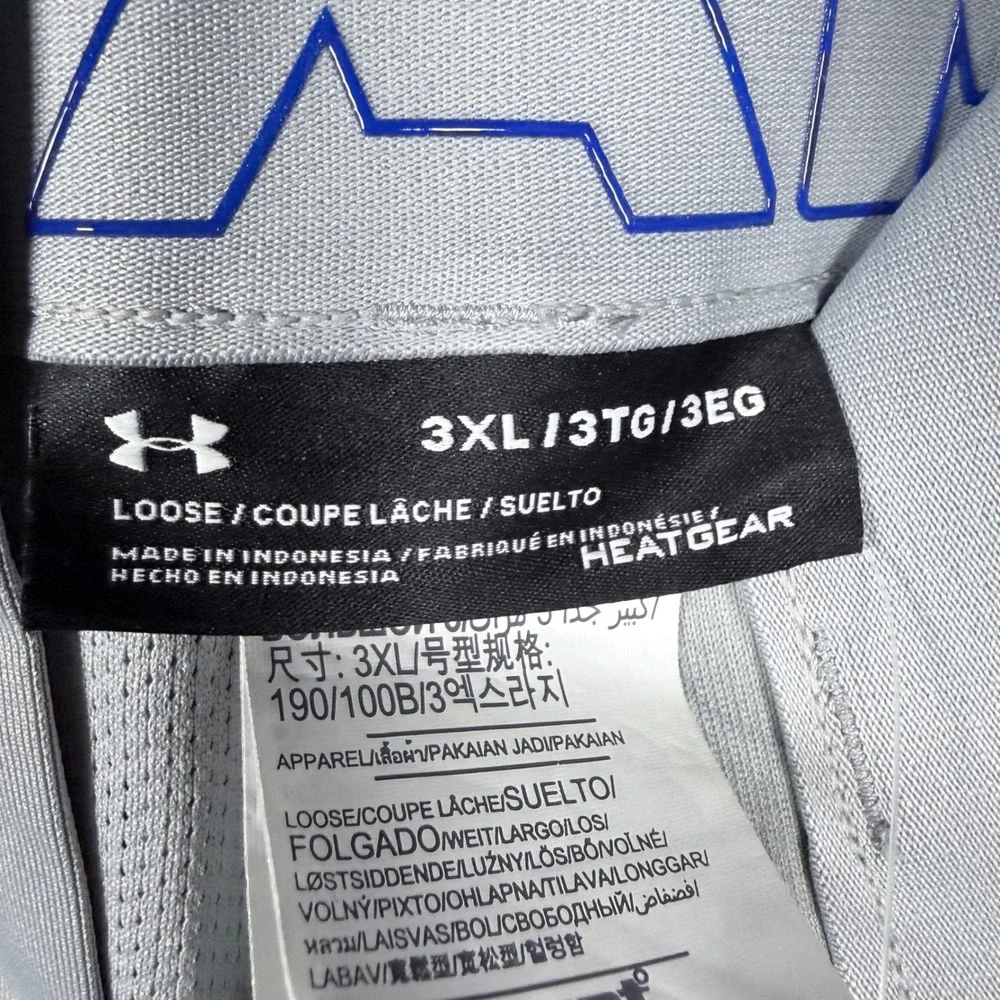 Under Armour‎ Mens HeatGear Baseball Pants Gray Blue Relaxed Fit 3XL NWT
